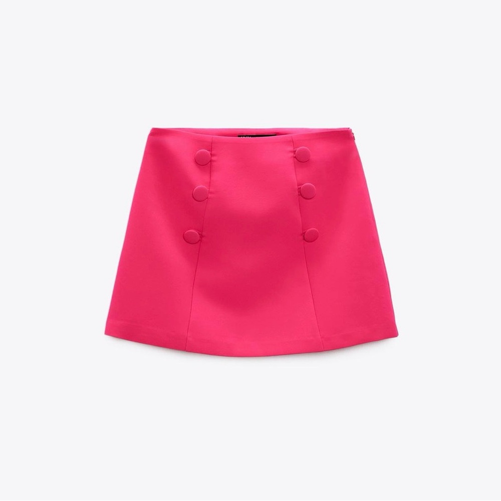 Zara Buttoned Mini Skirt